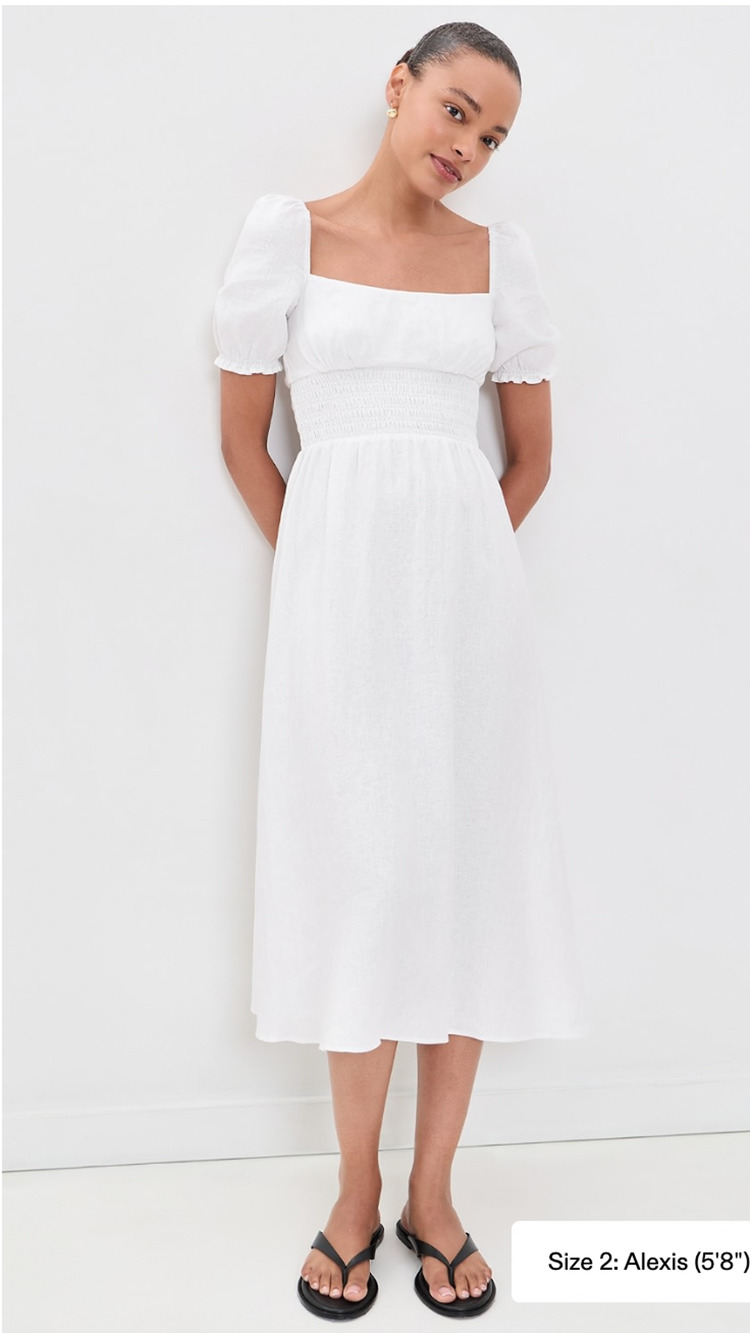 Reformation Adler Linen Dress 4 NWT